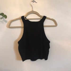 Black halter top
